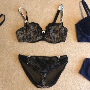 38D bra with XL panties lingerie set